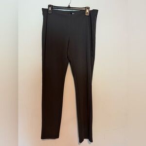 Eileen Fisher Pants Womens M Dark Gray  Pull On Elastic Waist Cropped Stretch
